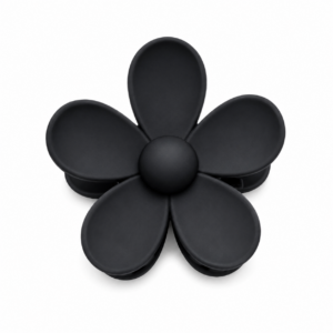 Bloem Haarspeld – Zwart | 7 cm